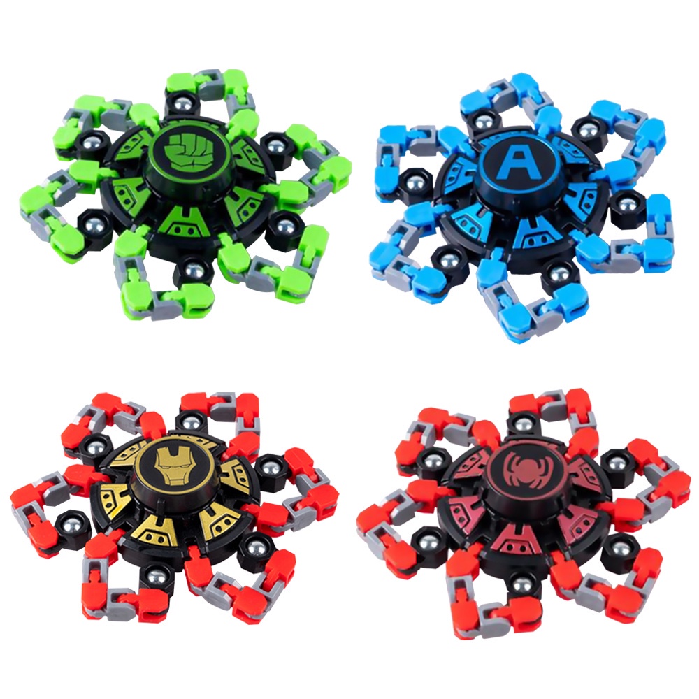 [Có Đèn] Con Quay Đồ Chơi Spinner Robot Biến Hình Thông Minh Cho Bé Fidget Spinner DIY Toy