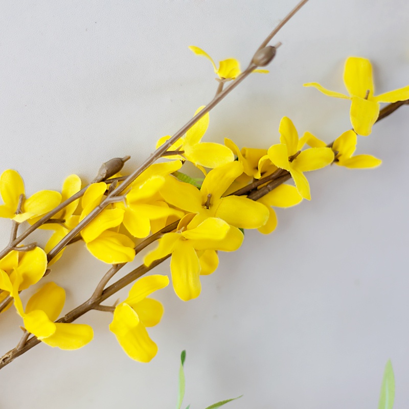 Cành mai vàng giả bằng nhựa trang trí cao 90cm - Jassi Decor