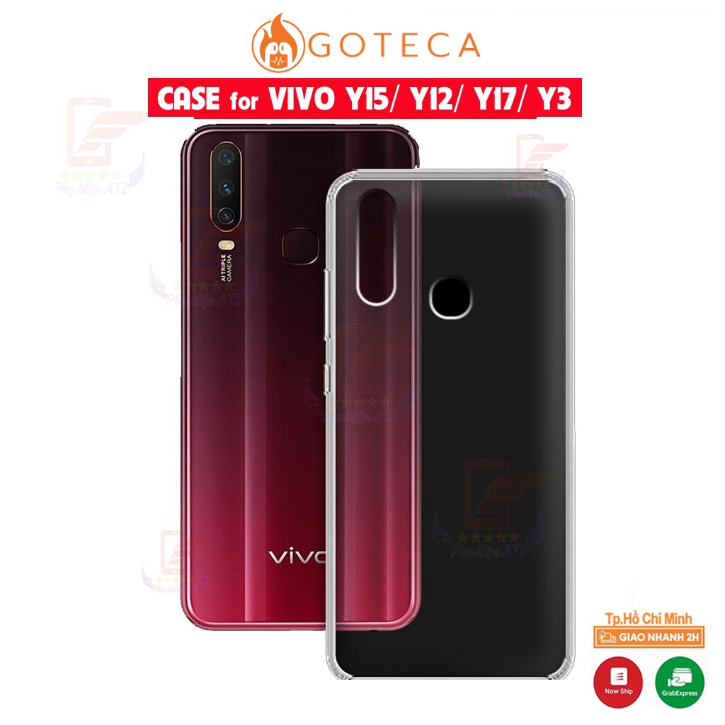 Ốp lưng ViVo Y17/ Y15/ Y12/ Y3 - Dẻo - Trong suốt - Lâu ố vàng