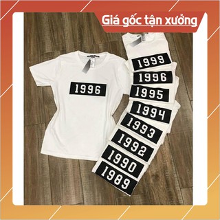 (ThunNămSinh)Áo Thun Tay Lỡ in NĂM SINH (Theo Yêu Cầu ) Cotton 100% Siêu chất Siêu đẹp mà giá quá hời [chon số ghi chú ]
