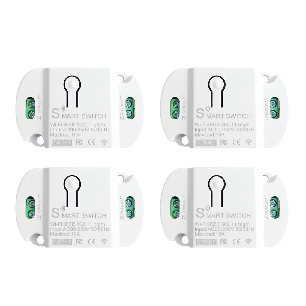 Công Tắc Thông Minh 2 4Ghz AC 90-250V 10A 2200W Điều Khiển Từ Xa Không Dây Chống Cháy