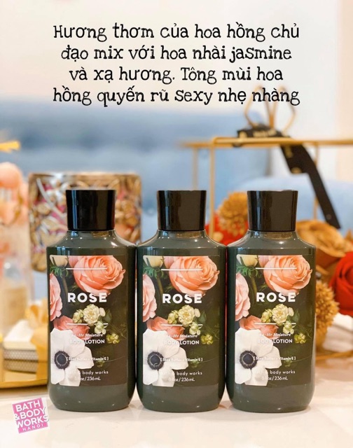 Sữa dưỡng thể Lotion Bath &amp; Body Works nam và nữ của Mỹ 236ml