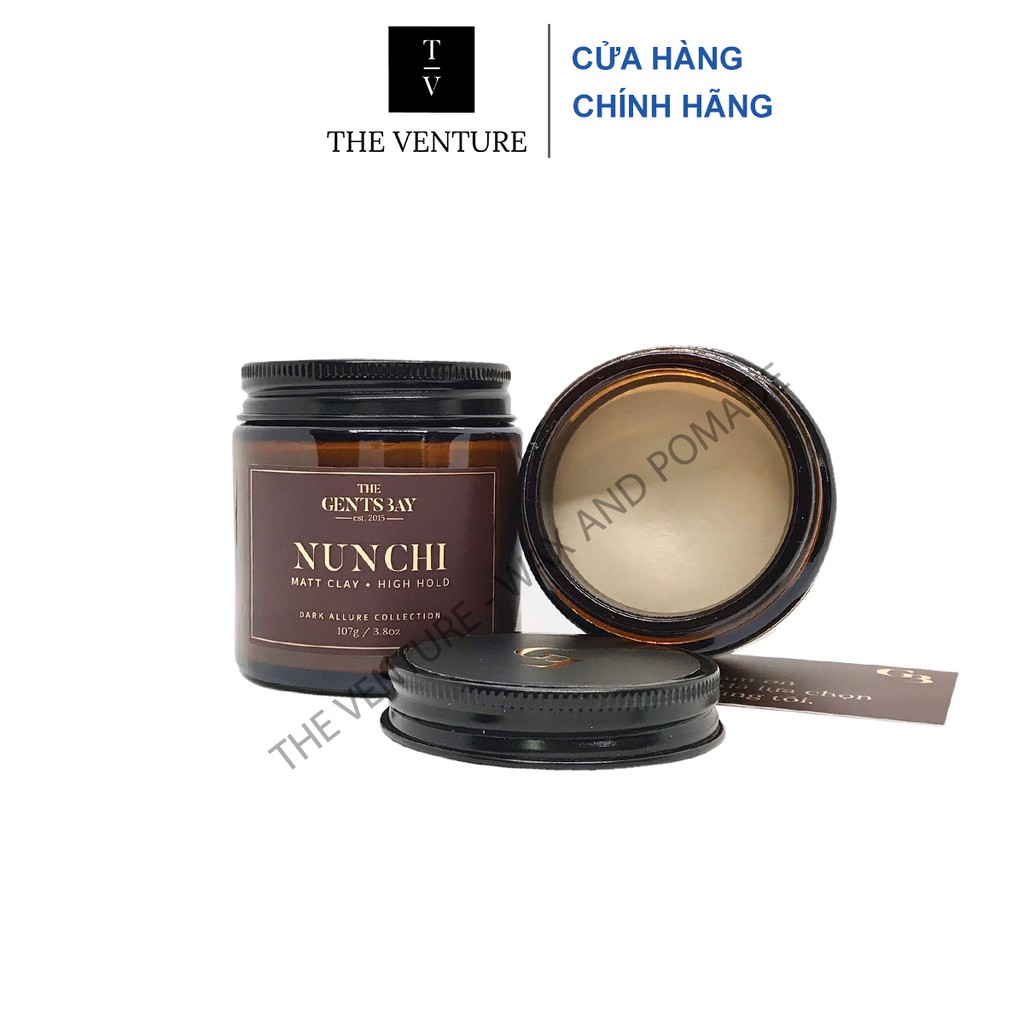 Sáp Vuốt Tóc Nam The Gents Bay Nunchi Matte Clay Dark Allure .