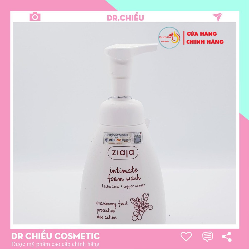 Dung dịch vệ sinh ziaja ⚜️Chính Hãng⚜️ Ziaja Intimate Foam Wash 250ml - Dung dịch vệ sinh dạng bọt thảo dược Ziaja