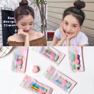 1 Set kẹp gim tóc nhiều màu