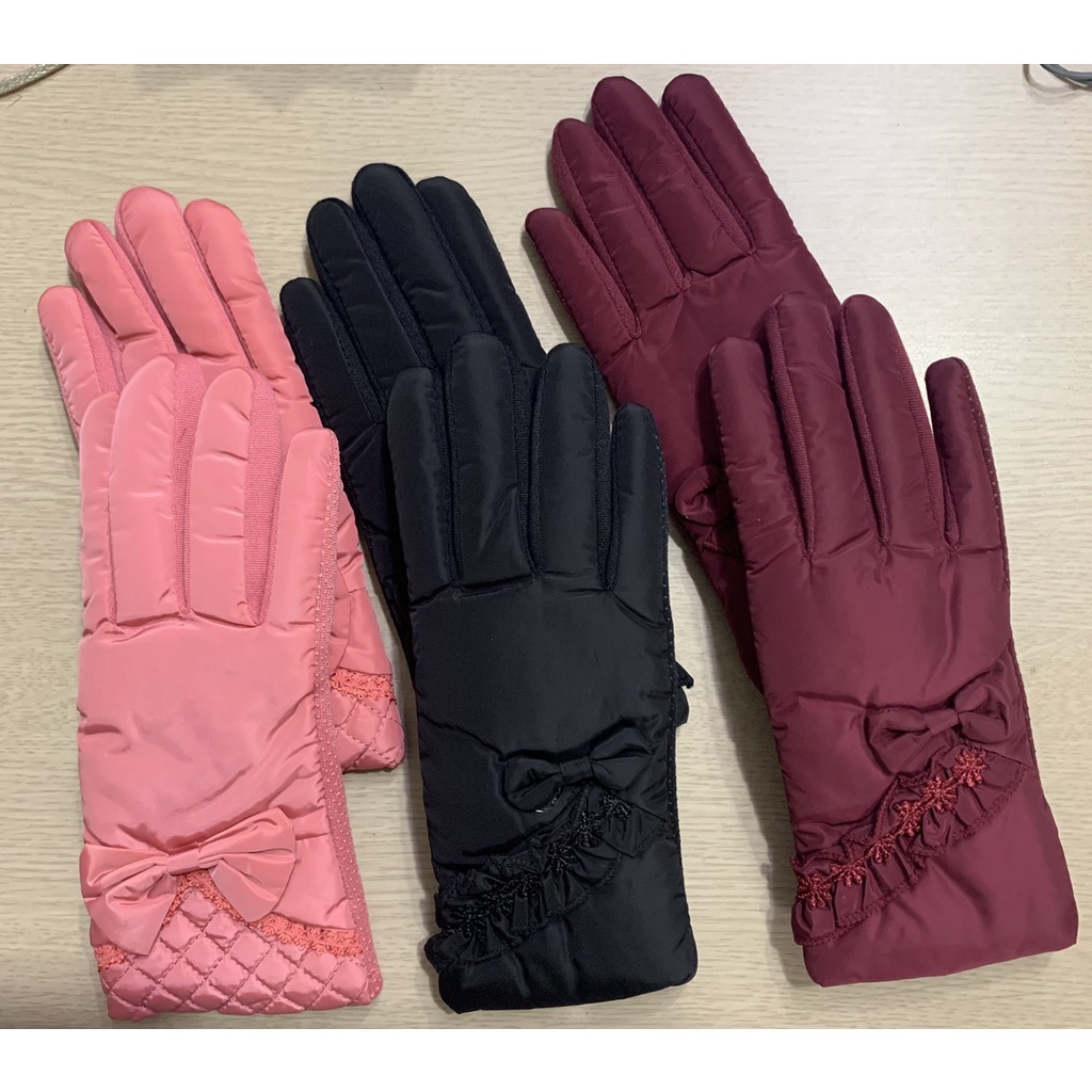 GT0067 Găng tay phao nữ dày có lót bông giữ ấm