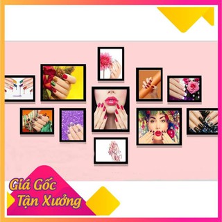 [Tranh giá xưởng] BỘ 11 TRANH FOMEX: SPA, NAILS, PHUN XĂM THẨM MỸ, tặng thêm băng dính