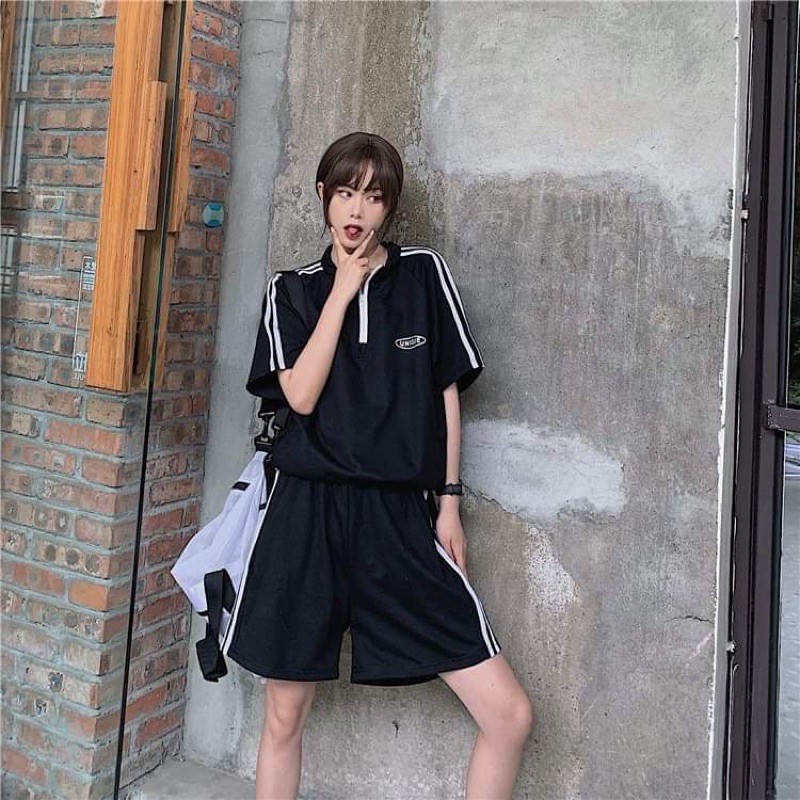 Bộ đùi hai sọc khoá cổ chữ ngực KA12