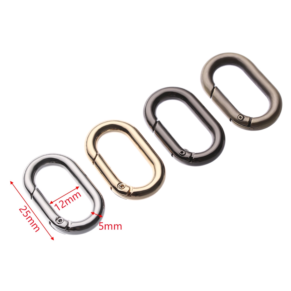 Móc Carabiner Hình Oval Bằng Hợp Kim Kẽm Chuyên Dụng Cho Leo Núi