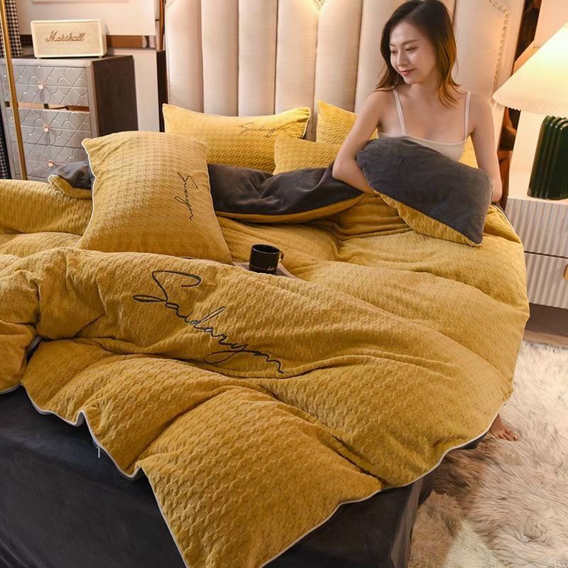 Bộ nỉ nhung dệt vân chìm vân nổi mẫu mới