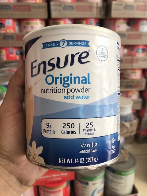 Sữa ENSURE VANILLA MỸ mẫu mới - Date 12/2021