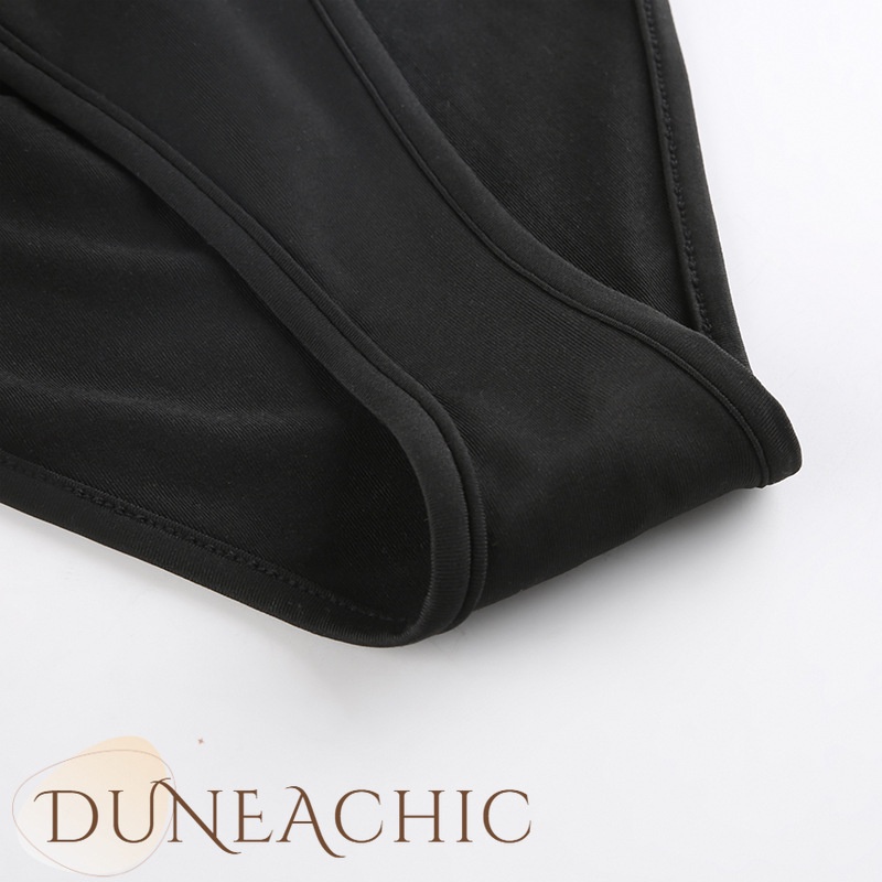 Áo liền quần DUNEA tay dài cổ cao phối lưới xuyên thấu quyến rũ cho nữ