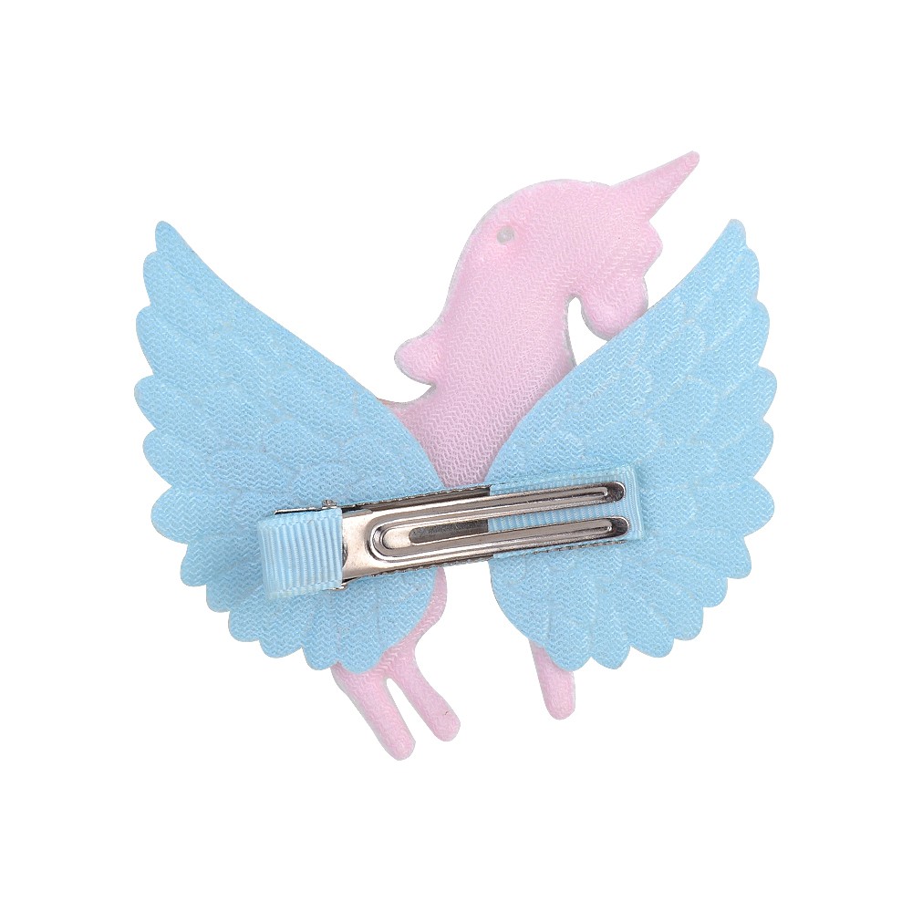 Kẹp tóc KIDSBOWS hình kỳ lân có cánh đính kim sa lấp lánh cho bé gái