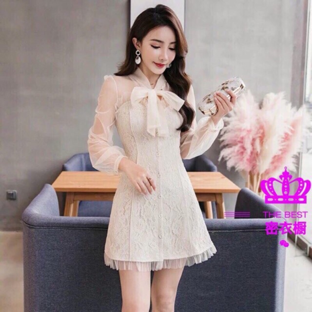 Váy ren quảng châu