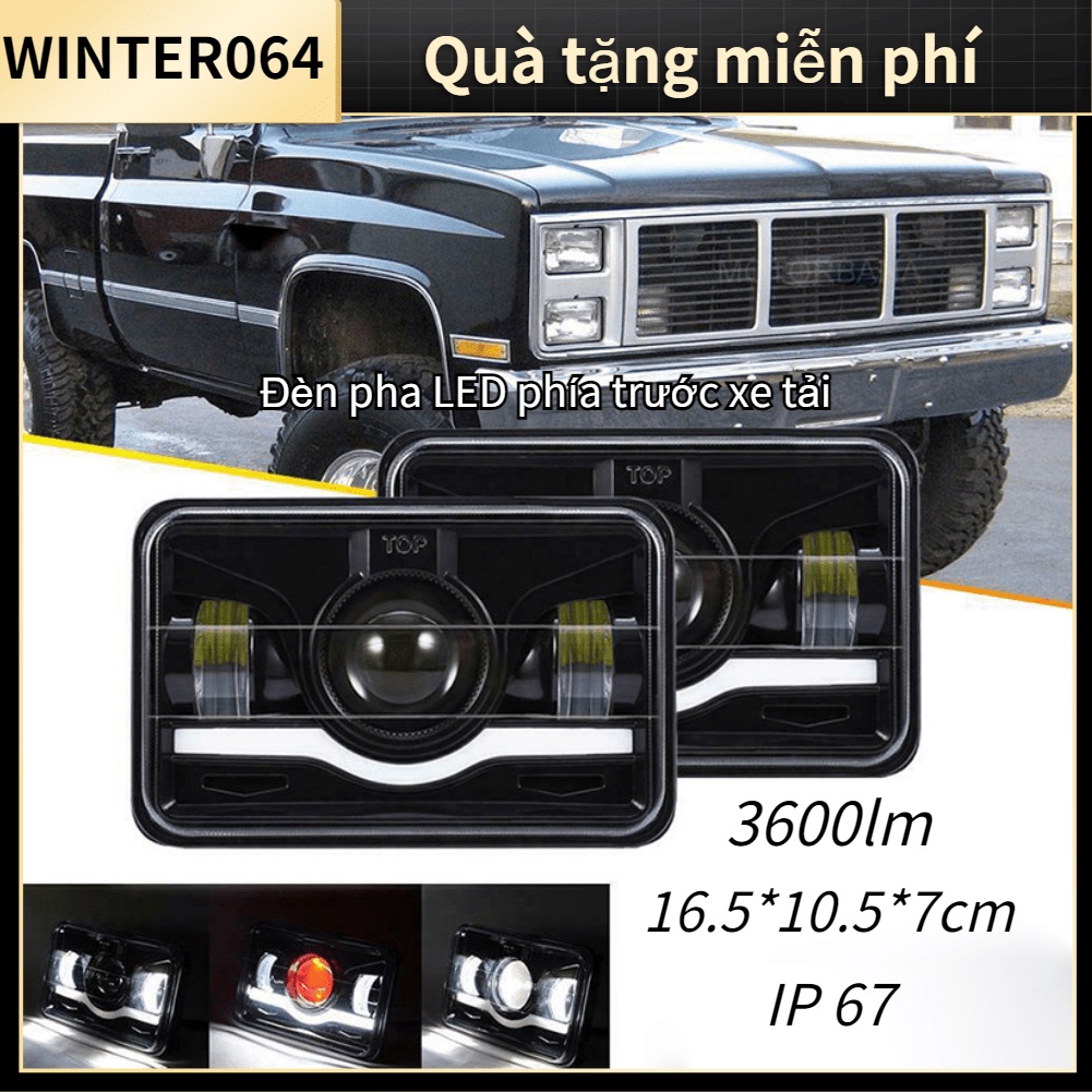Đèn pha LED phía trước xe tải hình chữ nhật Với sự thay thế DRL cao và thấp Thích hợp cho Jeep Cherokee Limited Sport Utility 2015Winter064
