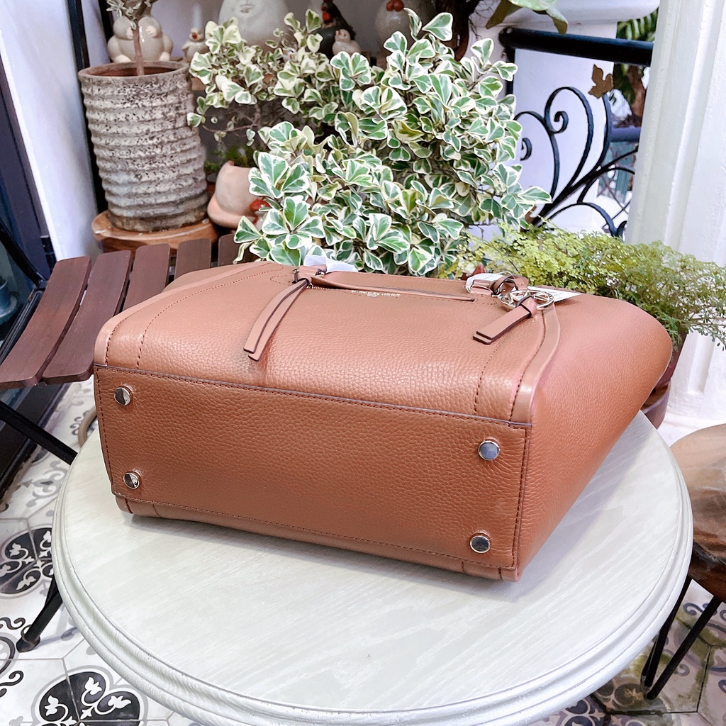 Túi Michael Kors Carine Medium Pebbled Leather tote bag 30S1GCCT3L Luggage