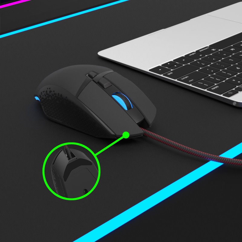 Chuột LED RGB 6400DPI Gaming Mouse Lenovo M106