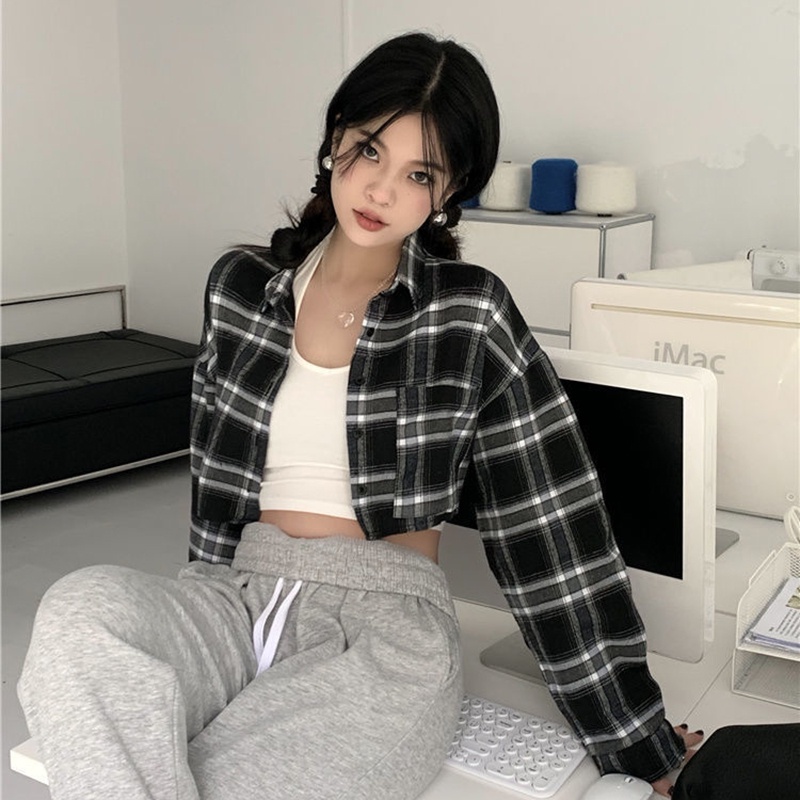 Áo Sơ Mi Tay Dài Dáng Rộng Họa Tiết Kẻ Sọc Thời Trang Sang Trọng Cho Nữ