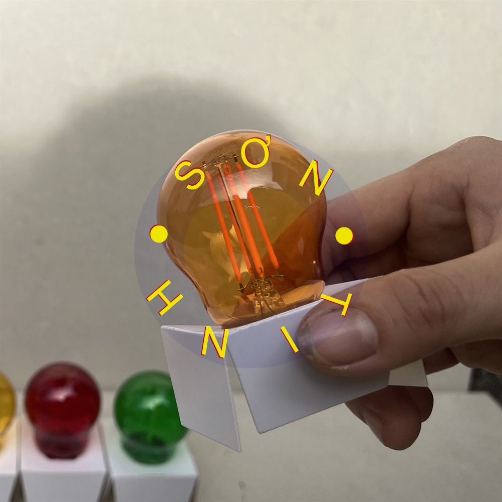 ĐÈN LED FILAMENT DÂY TÓC MÀU MPE 2.5W MPE ĐỎ VÀNG XANH LÁ HỒNG CAM TÍM