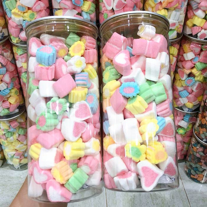 Kẹo bông Marshmallow dẻo xốp mịn ngon khó cưỡng | Ăn Vặt Jamay Food