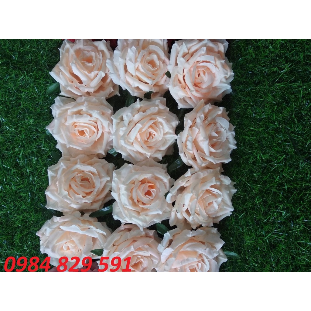 Bông hồng lụa cao cấp trang trí