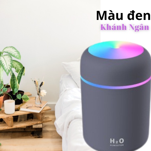 Máy Phun Sương Tinh Dầu TẤM THỊ Humidifier H2O 300ml Khuếch Tán Hơi Nước Tạo Ẩm Làm Thơm Mát Phòng Ngủ & Đuổi Muỗi