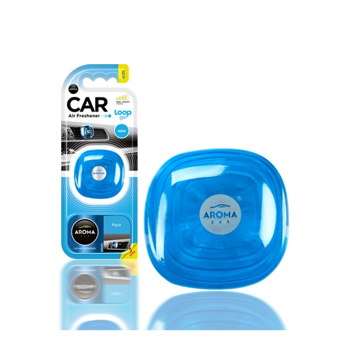 Nước hoa Kẹp cửa gió ô tô Aroma car Loop Gel AQUA