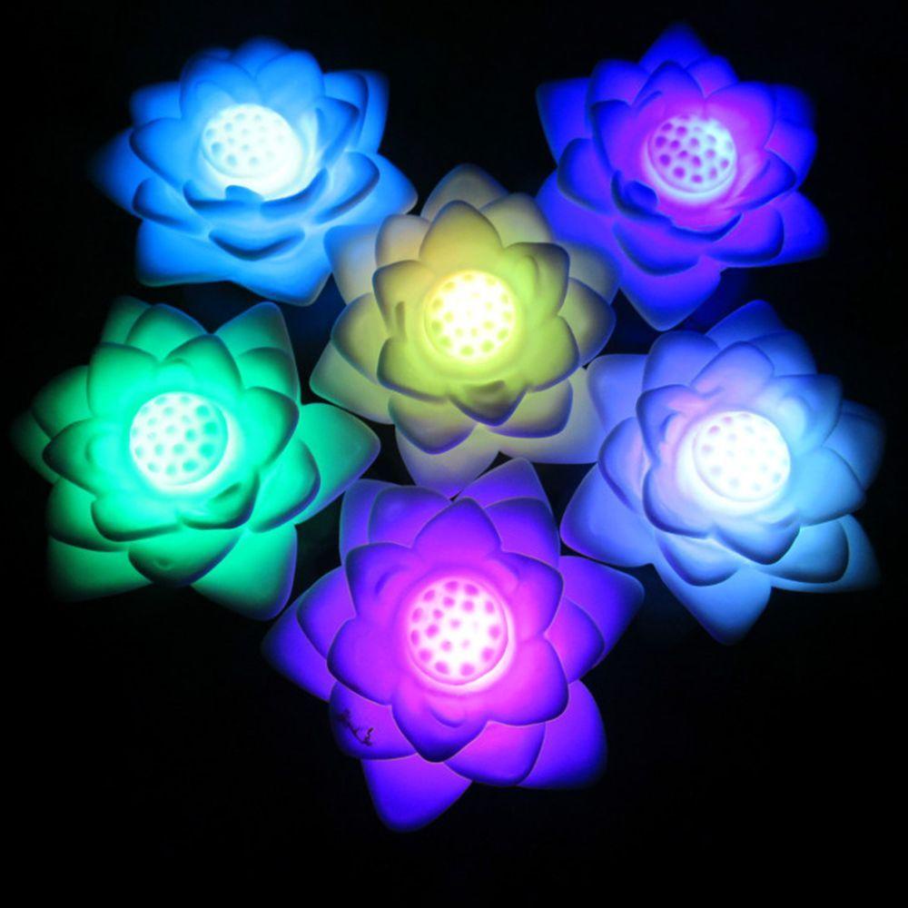 Đèn Ngủ Mini Hình Hoa Sen 3D Lãng Mạn Chạy Bằng Pin Dùng Trang Trí Tiệc Cưới