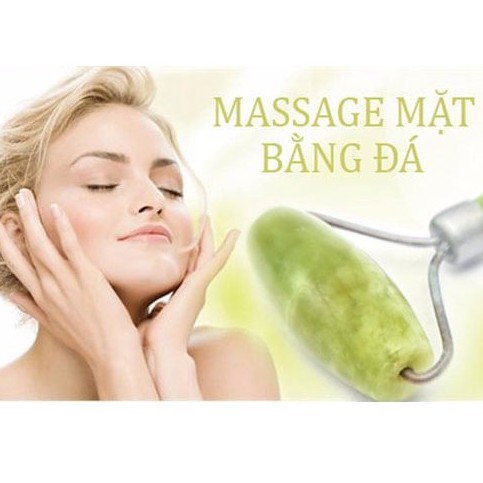 Thanh lăn mặt đá, cây lăn mặt nâng cơ massage tự nhiên- dụng cụ vật lý trị liệu - Cẩm An Jade
