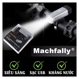 Đèn pha sạc USB Machfally cho xe đạp