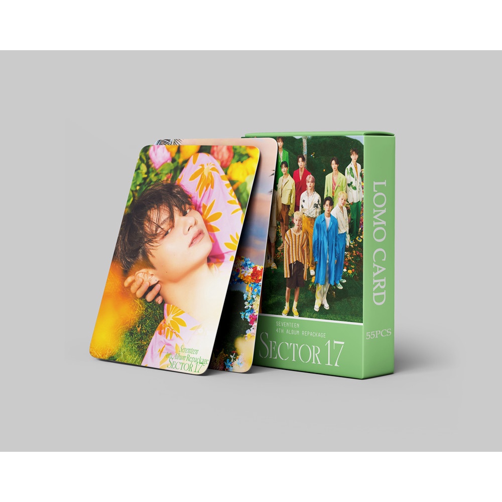 Hộp 55 Ảnh LOMO Card Nhóm Nhạc SEVENTEEN 17 Thẻ