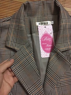 Áo blazer kẻ 2 lớp