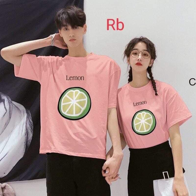 [FORM TO SIÊU RẺ] Áo phông tay lỡ in hình quả chanh Lemon_Áo thun form rộng dễ thương, basic (4 màu)