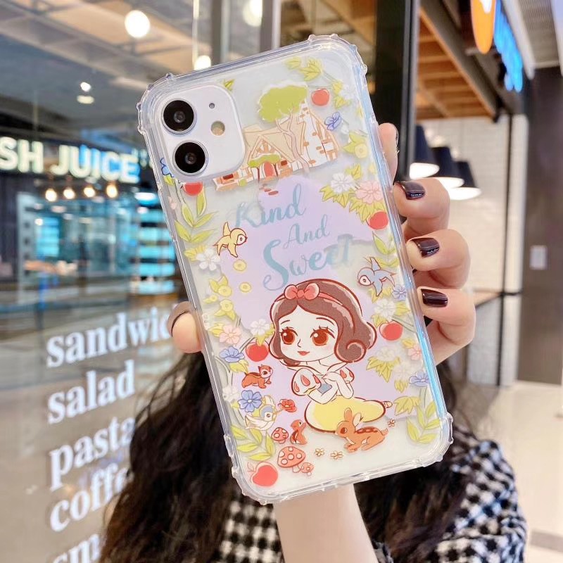 Ốp điện thoại màu trong suốt xinh xắn cho iPhone11 11Promax 7Plus 6S 7 8 8+ X XR XSmax SE2020 | BigBuy360 - bigbuy360.vn