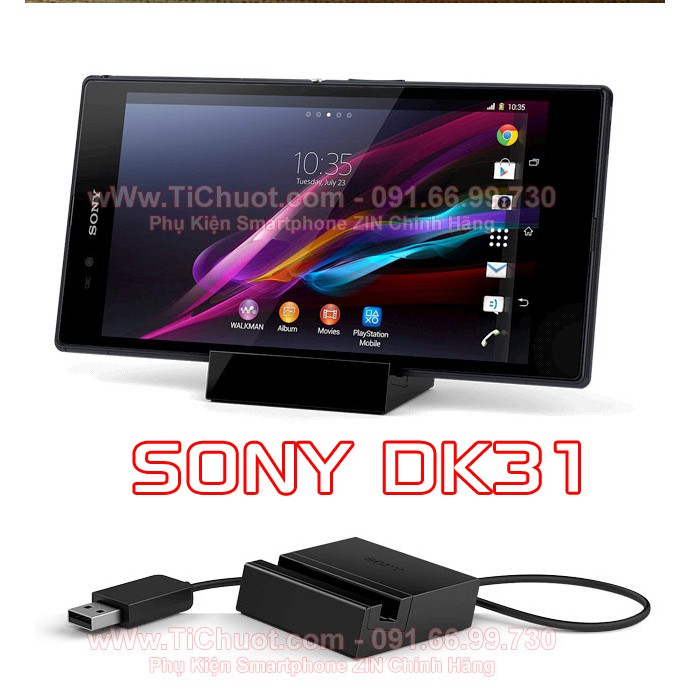 Dock Sạc Từ DK31 Sony Z1, Z2, Z3 ZIN Chính Hãng