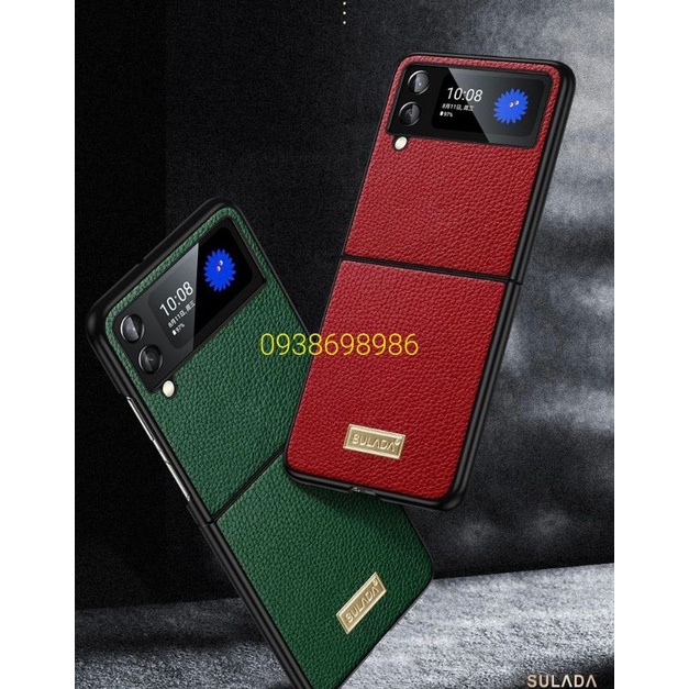 Ốp lưng SULADA Samsung Z Flip 3 5G da sần bảo vệ máy