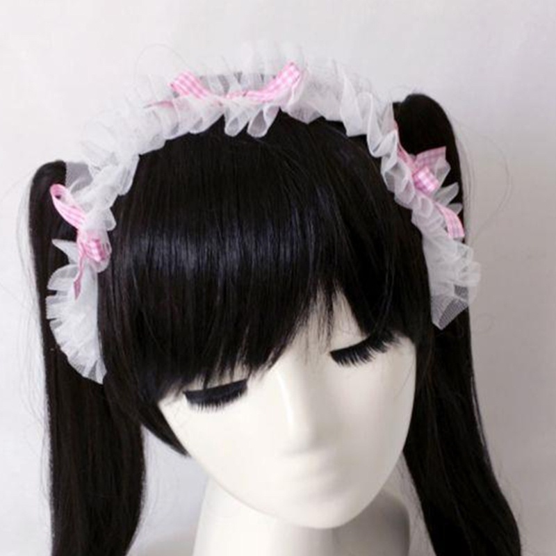 Băng Đô Cài Tóc Đính Nơ Ren Phong Cách Lolita