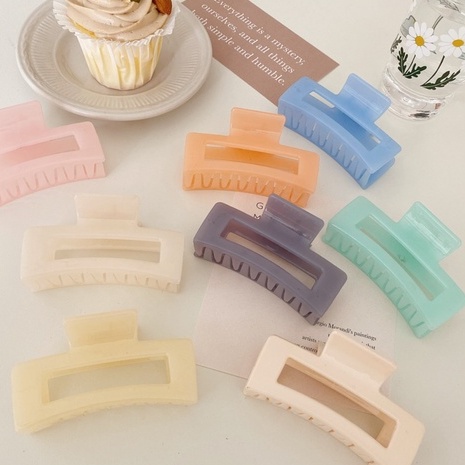 Kẹp Tóc Nhựa Dài 8 Cm Phong Cách Hàn Quốc Thanh Lịch Nhẹ Nhàng - Hadichi