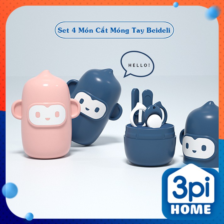 Set 4 món cắt móng tay sơ sinh Beideli