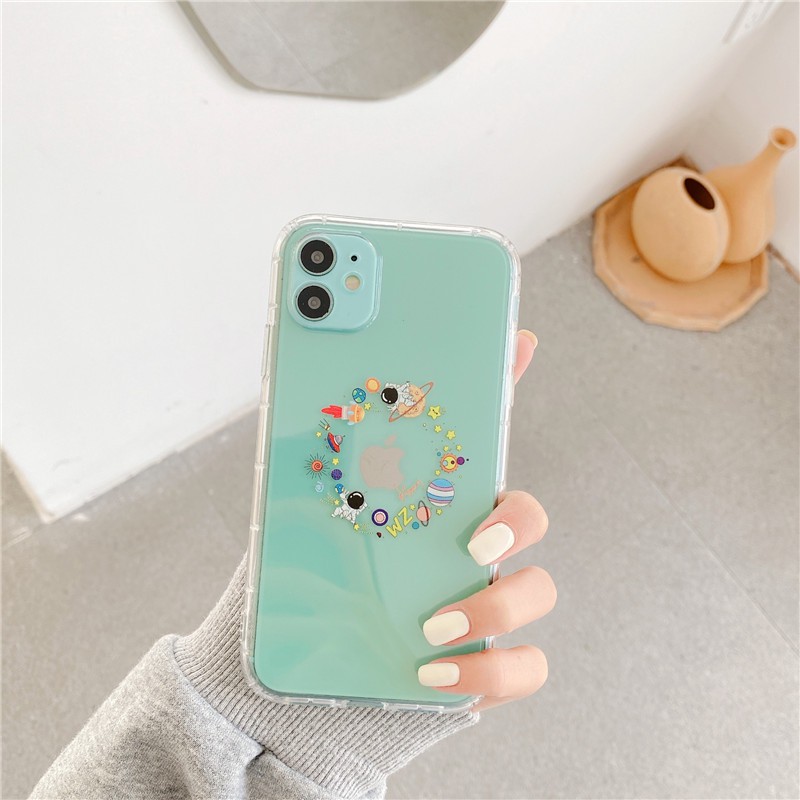 Anti-drop Case for iPhone 11 Pro Max / iPhone12 / iPhone X / iPhone 7 Plus / iPhone 8 / iPhone 6 Fun Astronaut TPU Soft Case | BigBuy360 - bigbuy360.vn
