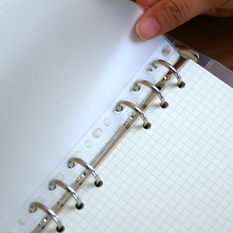 Bìa sổ còng binder KOLANO bìa còng 6 lỗ A5 A6 kiêm túi đựng có khóa kéo SN-001337