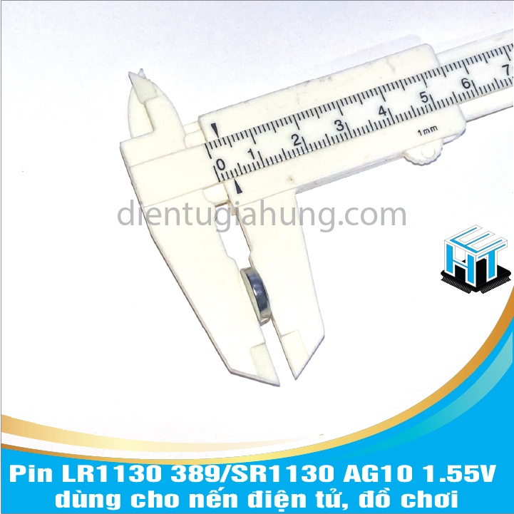Combo 10 vien Pin LR1130 389/SR1130 AG10 1.55V dùng cho nến điện tử, đồ chơi
