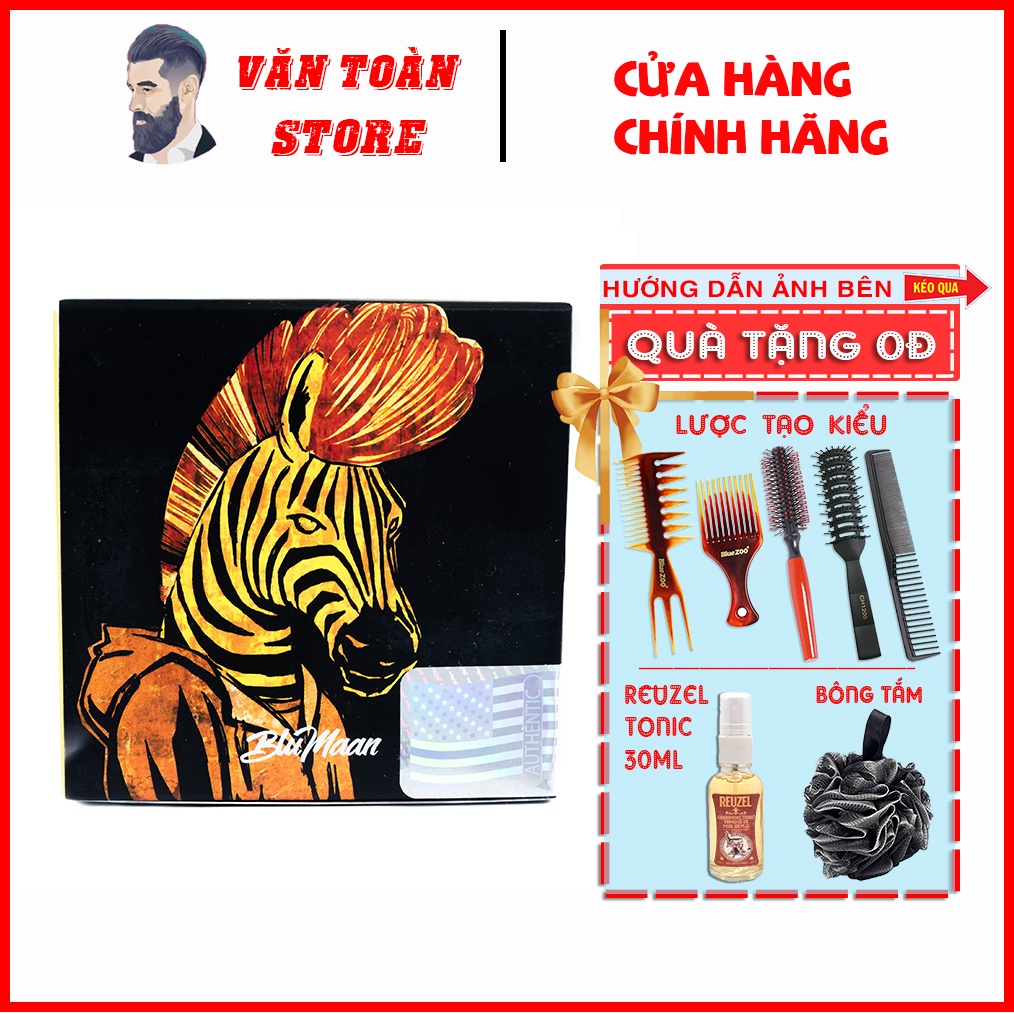 Sáp vuốt tóc Blumaan Cavalier Clay ngựa vằn new 2021 - Tặng Lược Chaoba | RẺ VÔ ĐỊCH