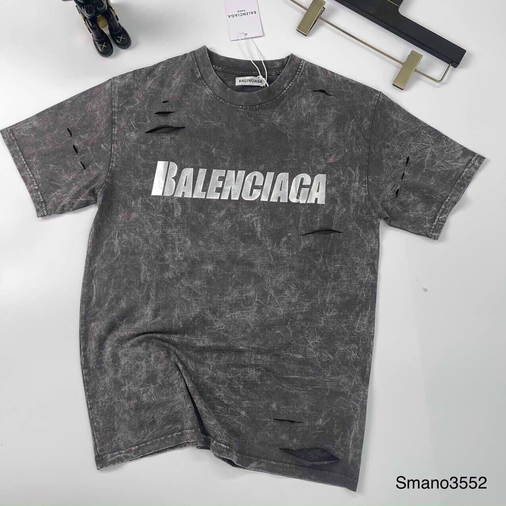 Áo phông Nam, áo thun nam, áo thụn dáng Unisex Balenciaga