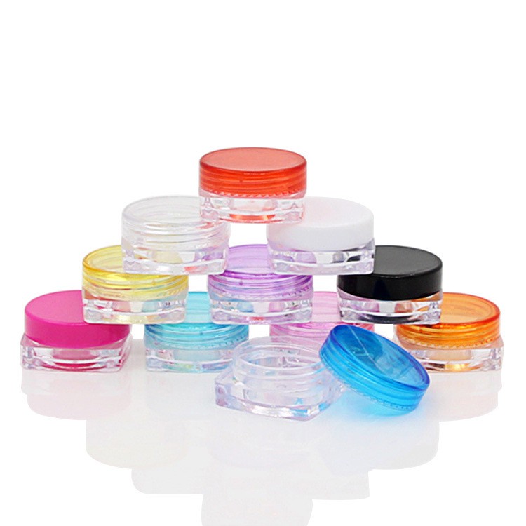 Set 10 Hộp Nhựa Mini 3g 5g Đựng Kem Trang Điểm Tiện Dụng
