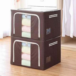 Túi Đựng Chăn Màn Khung Sắt Cao Cấp - Túi Đựng Quần Áo Khung Sắt Gấp Gọn (Màu ngẫu nhiên)