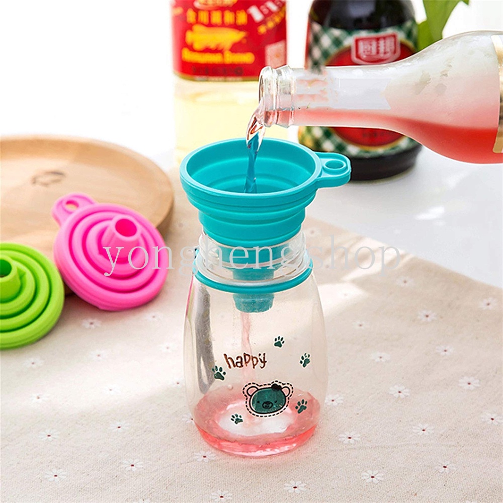 1 Phễu Silicone Chịu Nhiệt Có Thể Gấp Gọn Tiện Lợi
