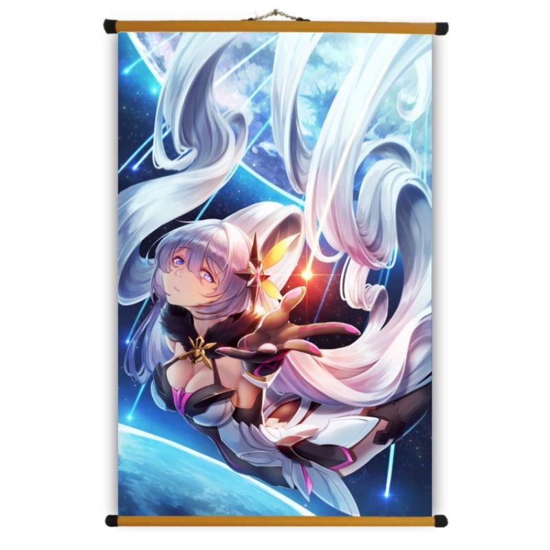 Poster Vải Kiana Kaslana - Honkai Impact 3