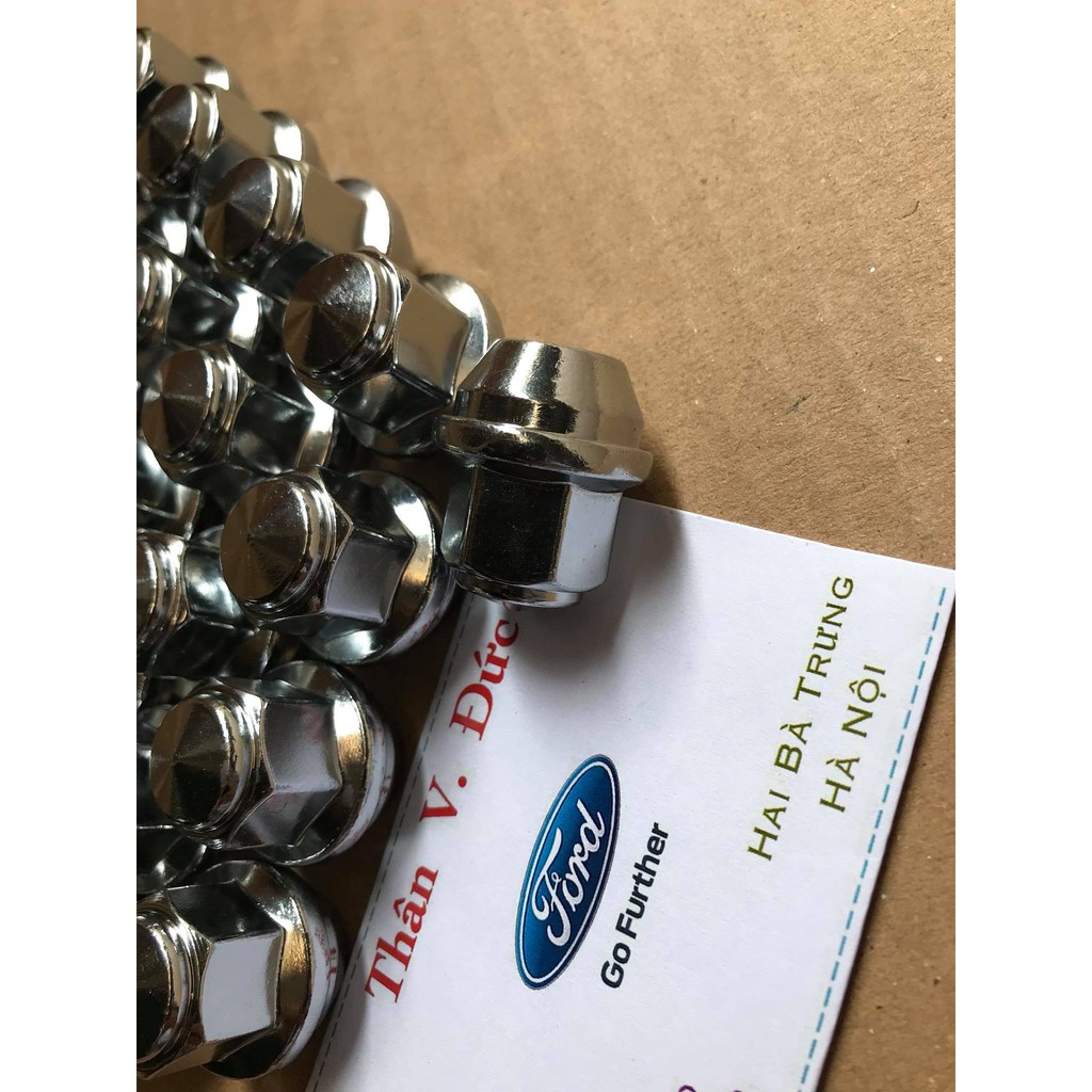Ốc ecu bắt lốp bánh xe Đúc Nguyên Khối Mạ Inox Ford Ranger , Mazda BT50 2012 - nay