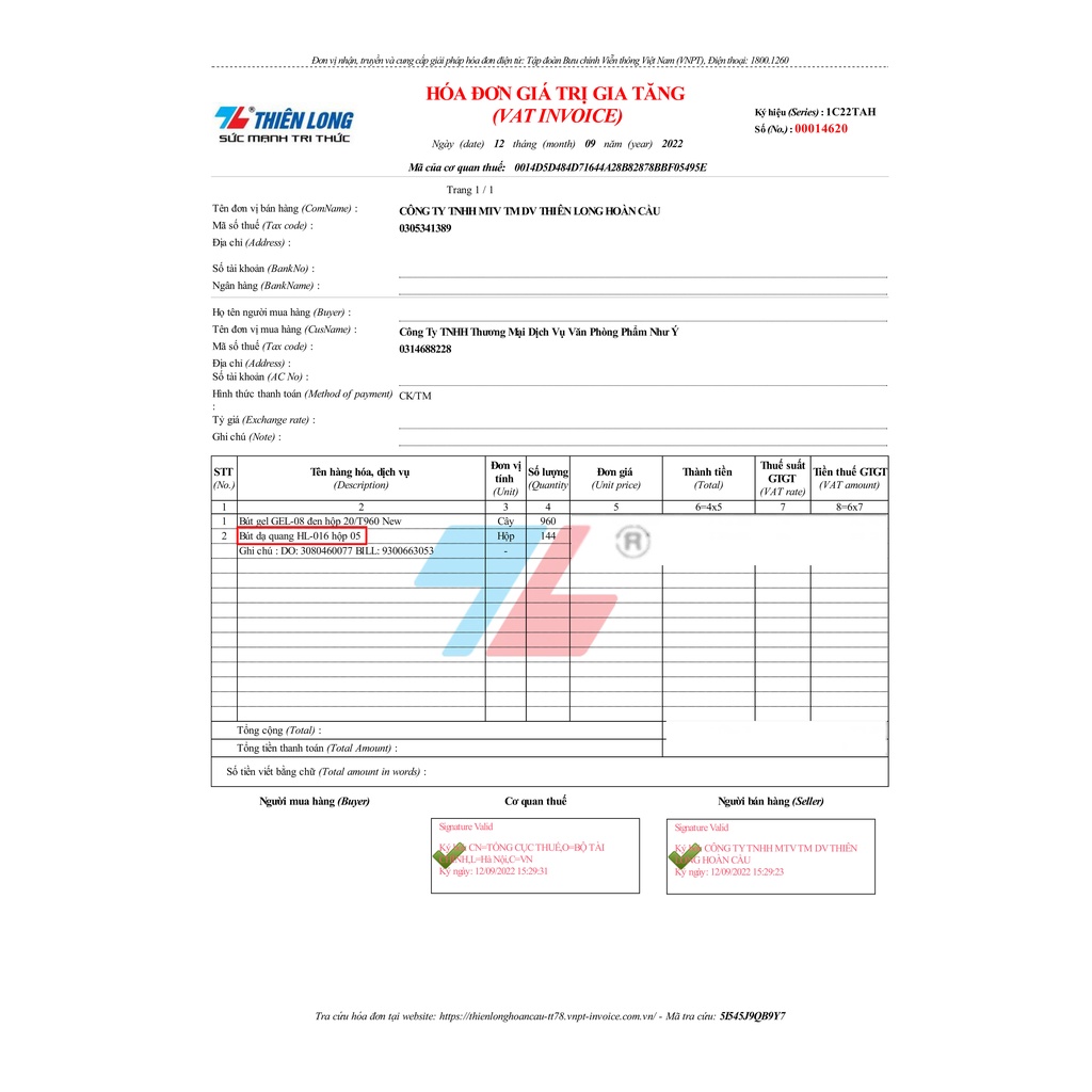 Bút dạ quang màu Pastel Thiên Long Pazto HL-016